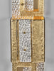 Geometric Murano Glass Gold Sconces
