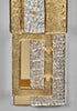 Geometric Murano Glass Gold Sconces