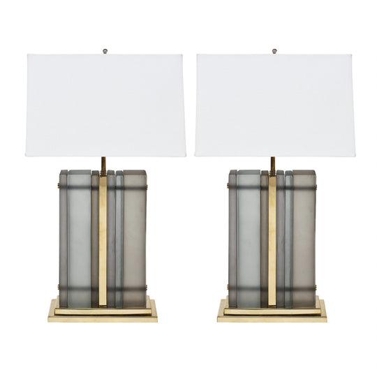 Murano Glass Slab Lamps