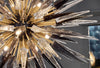 Murano Glass Sputnik Prism Chandelier