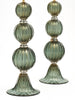 Green Avventurina Murano Glass Lamps