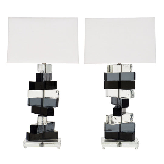 Cubist Murano Glass Lamps