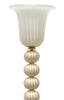 Murano Glass Ivory and Gold Floor Lamps