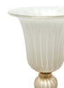 Murano Glass Ivory and Gold Floor Lamps