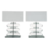 Clear Murano Glass Geometric Lamps