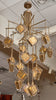 Murano Glass Gold and Bronze Chandelier