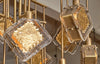 Murano Glass Gold and Bronze Chandelier