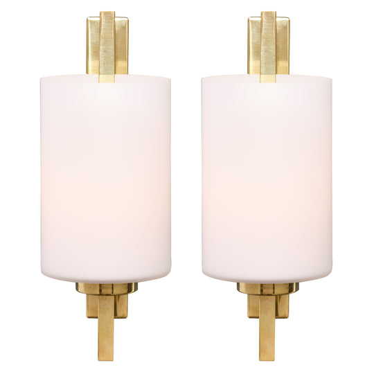 Murano Glass Cylindrical Sconces