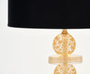 Murano Glass Gold and Black Lamps