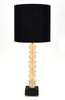 Murano Glass Gold and Black Lamps
