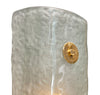 Frosted Light Blue Murano Glass Sconces