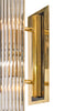 Brass and Murano Glass Rod Sconces