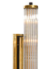 Brass and Murano Glass Rod Sconces