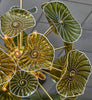 Murano Glass Green Disc Chandelier