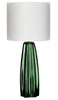 Mirrored Green Murano Glass Lamps