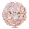 Murano Glass Pink Flower Chandelier by Cenedese