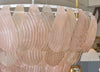 Pink and Smoke Murano Glass Chandelier