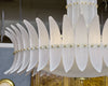 Art Deco Style "Plume" Murano Glass Chandelier