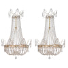Pair of Crystal Antique Chandeliers