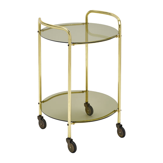 Brass and Glass Side Table - ON HOLD