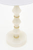 Italian Murano Glass Ivory Lamps