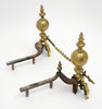 Antique French Bronze Andirons