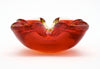 Red Murano Glass Bowl