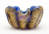 Murano Glass Blue and Gold Bowl