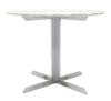 Marble and Chrome Knoll Table