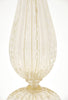 Single Murano Pulegoso Glass Lamps