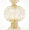 Single Murano Pulegoso Glass Lamps