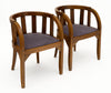 French Art Deco Oak Chairs