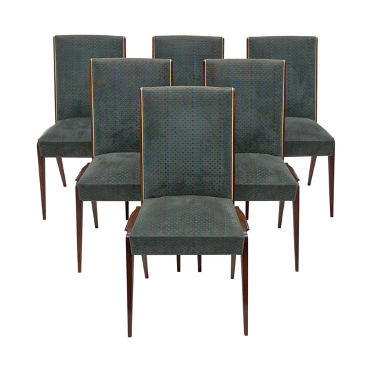 Mid Century Set of Six Dining Chairs