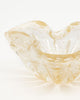 Curved Murano Glass Gold Bowl