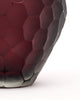 Murano Glass Burgundy “Ferro Battuto” Vase