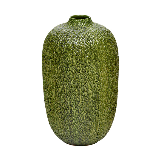 Vintage Italian Green Ceramic Vase