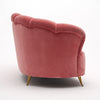 Pink Velvet Vintage Italian Sofa