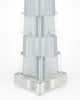 Light Blue Geometric Murano Glass Lamps