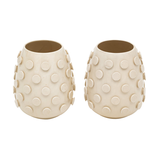Ceramic Dotted Italian Vases