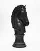 French Horse Club Horse Head Sculpture