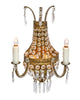 Pair of Antique French Crystal Sconces