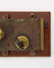 Mounted Antique Mansion Lock and Key
