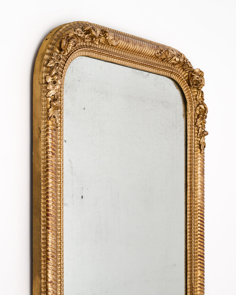 Louis Philippe Period Gold Leaf Mirror – Jean-Marc Fray French Antiques