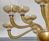 Murano Glass Tobacco Colored Chandelier by Barovier