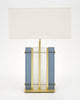 Murano Glass Blue “Tormalina” Slab Lamps