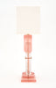 Murano Glass Pink Geometric Totem Lamps