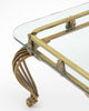 Italian Art Deco Brass Side Table