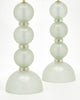 Seafoam “Baloton" Green Murano Glass Lamps