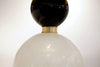 Pair of Murano Black & Pulegoso Glass Lamps