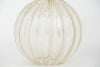 Pair “Pulegoso” Hand Blown Murano Globe Lamps